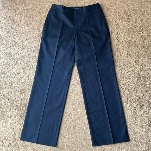 NWT Ralph Lauren US Open Tennis Navy Blue Wide/Straight Leg Trousers - Picture 1 of 8